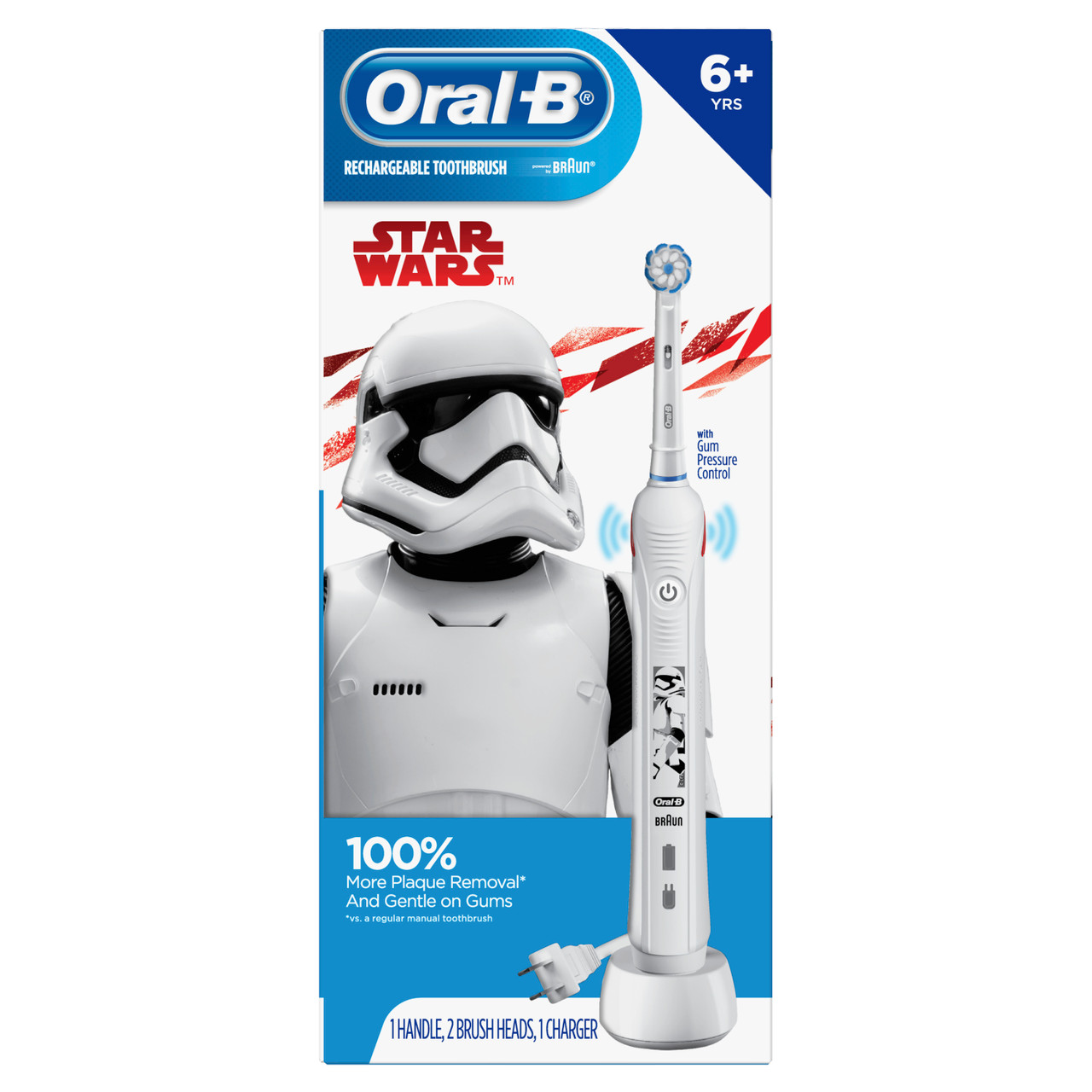 Oral-B Kids Star Wars Rechargeable Electric Toothbrush Bundle Pack