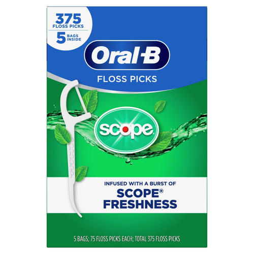 Fresh Mint + Scope Floss Picks, 375 count