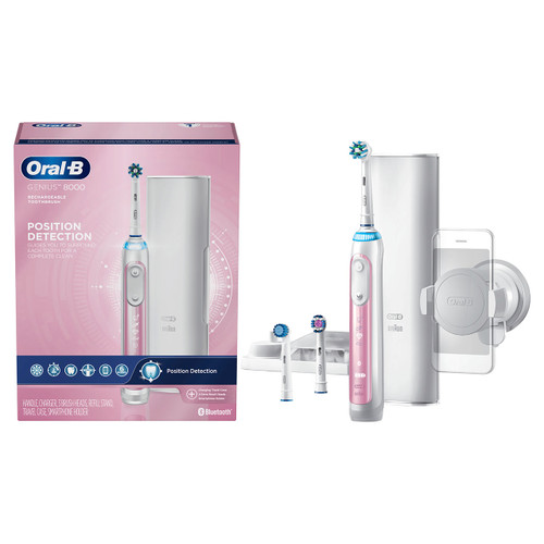 Genius 8000 Rechargeable Electric Toothbrush, Pink