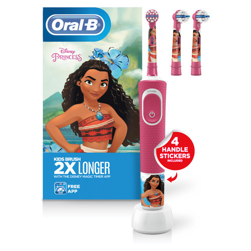 Disney Princess Moana Kids Electric Toothbrush Bundle