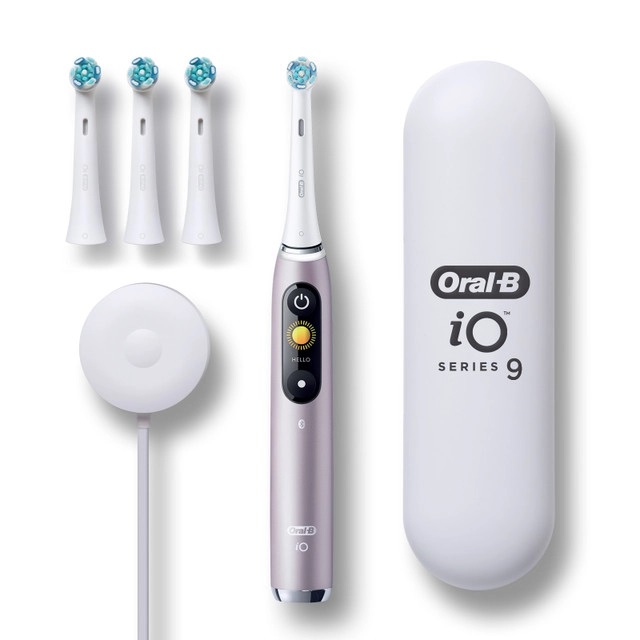 iO Series 9 Rechargeable Electric Toothbrush, Rose Quartz