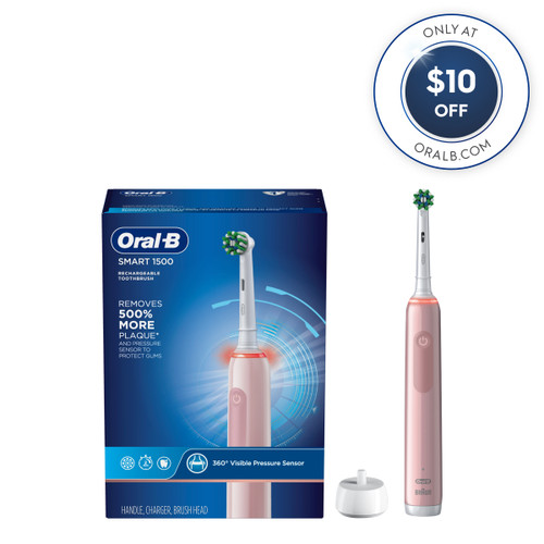 Smart 1500 Electric Rechargeable Toothbrush, Pink