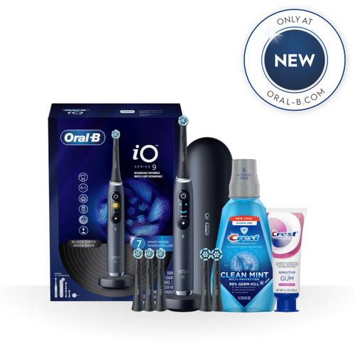 Oral-B + Crest Gum & Sensitivity Bundle, Black Onyx